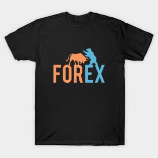 Bull vs Bear Forex market T-Shirt